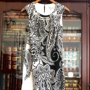 Petite 4 Dress Barn Black and White Formal Dress